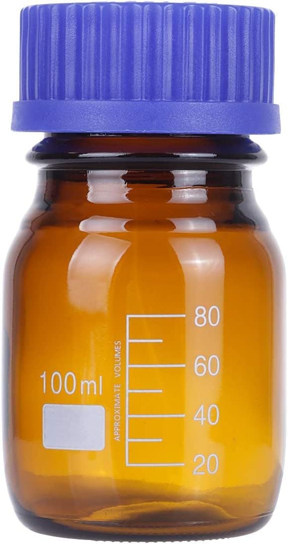 Botellas ámbar vidrio graduado tapa rosca 20 pzas