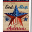 Bandera 4 de Julio 12x18pulg vertical doble cara exteriores
