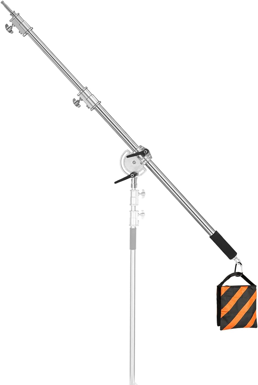 Brazo extensión acero inox soporte luz ajustable 3.6-8.2ft