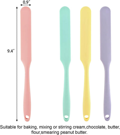 Set 4 Espátulas Silicona Antiadherentes 9.8pulg