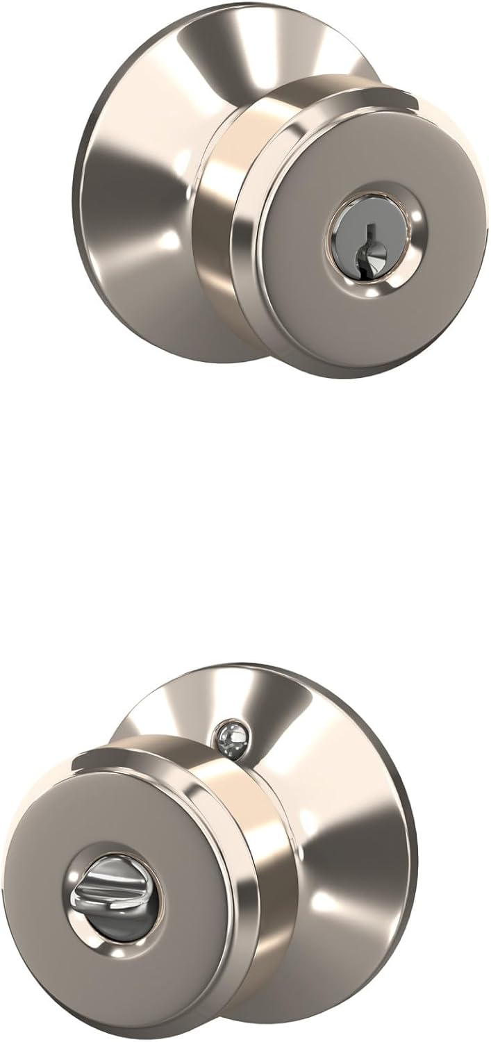 Pomo cerradura Schlage F51A BWE 618 Níquel Pulido