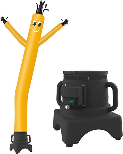 Bailarín mosca soplador 8" set completo amarillo