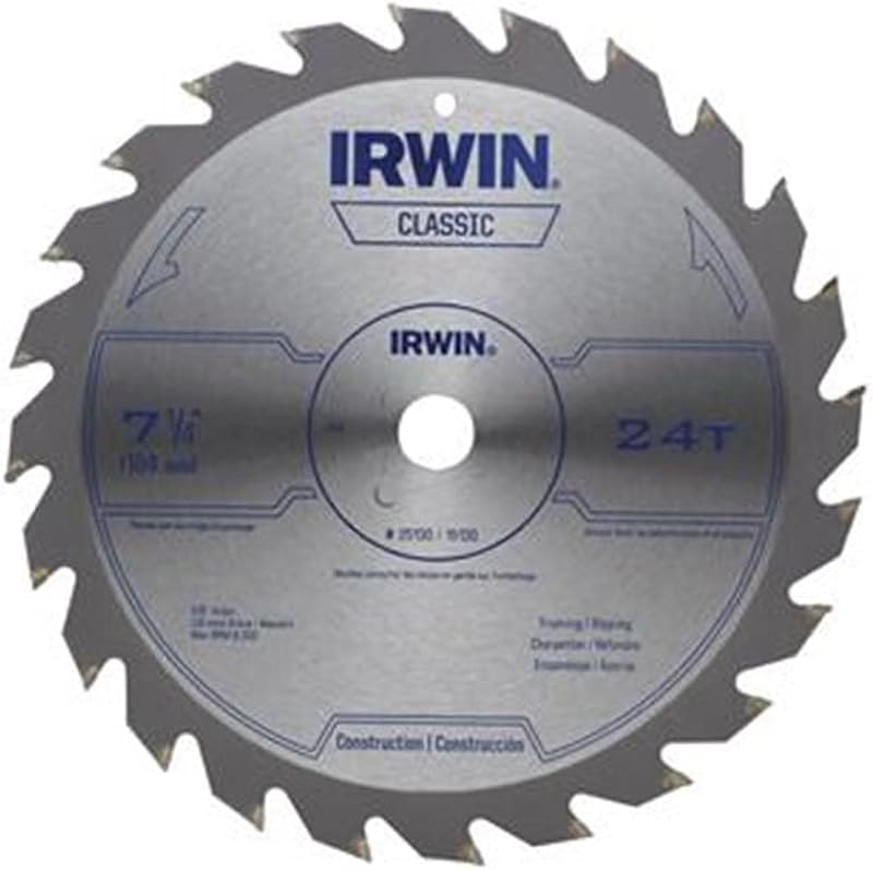 Hoja sierra circular acero 7 1/4 pulg 24T