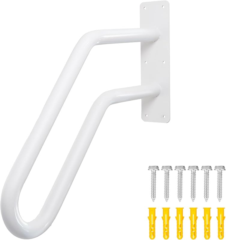 Barandilla escalera blanca 21" para exteriores 1-3 escalones