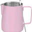 Jarra espumadora leche 12oz acero inox 304 con escala rosa