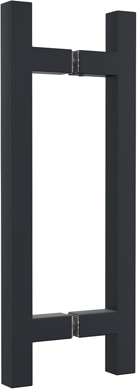 Manija ducha cuadrada 8" doble cara comp 6-12mm acero