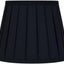 Pantalla lámpara pliegues ingleses 10x14.5" Negro/Oro