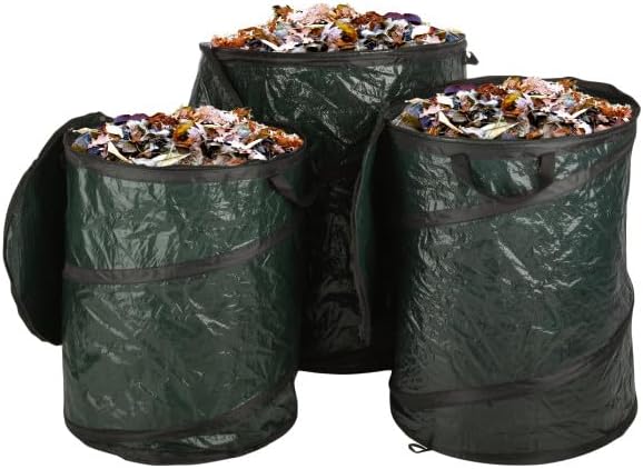 Botes basura campamento 44-29.5-23.1gal plegables exteriores