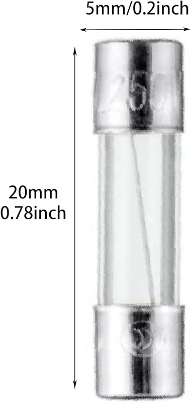 Fusible vidrio 15A 250V 5x20mm Paquete 10