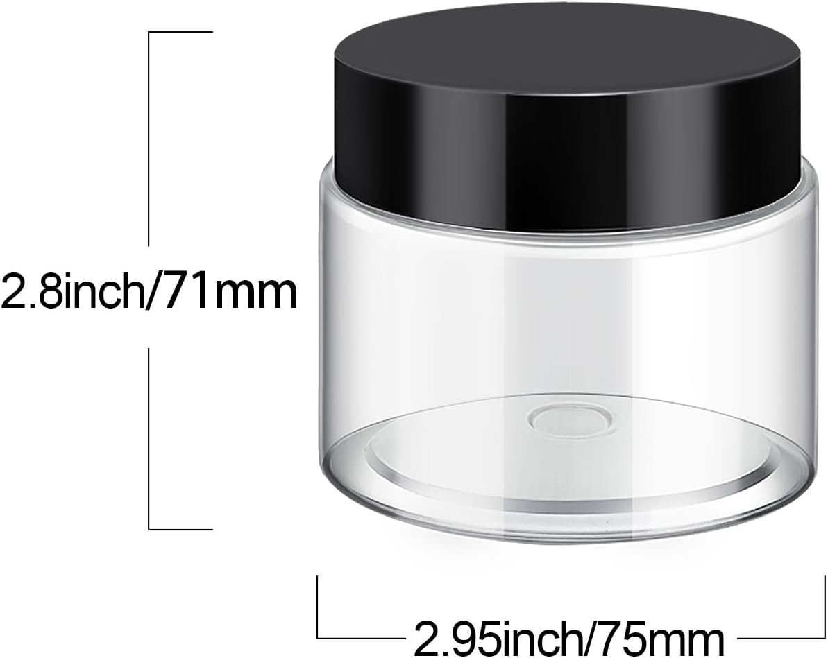 6 Pzas Tarros Plástico 8oz Tapas Ancha Reutiliz.