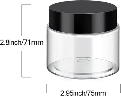 6 Pzas Tarros Plástico 8oz Tapas Ancha Reutiliz.