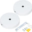 Kit 2 toldos placa lámpara techo con accesorios 3.3pulg