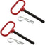 2 Pasadores Enganche Remolque 1/2" con Clip para Tractor ATV