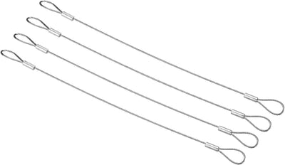 Cable seguridad 8pulg set 4 luces acero inox doble bucle DJ