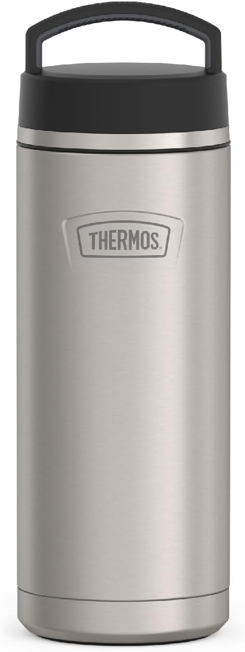 Botella agua acero inox mate 32oz aislada vacío