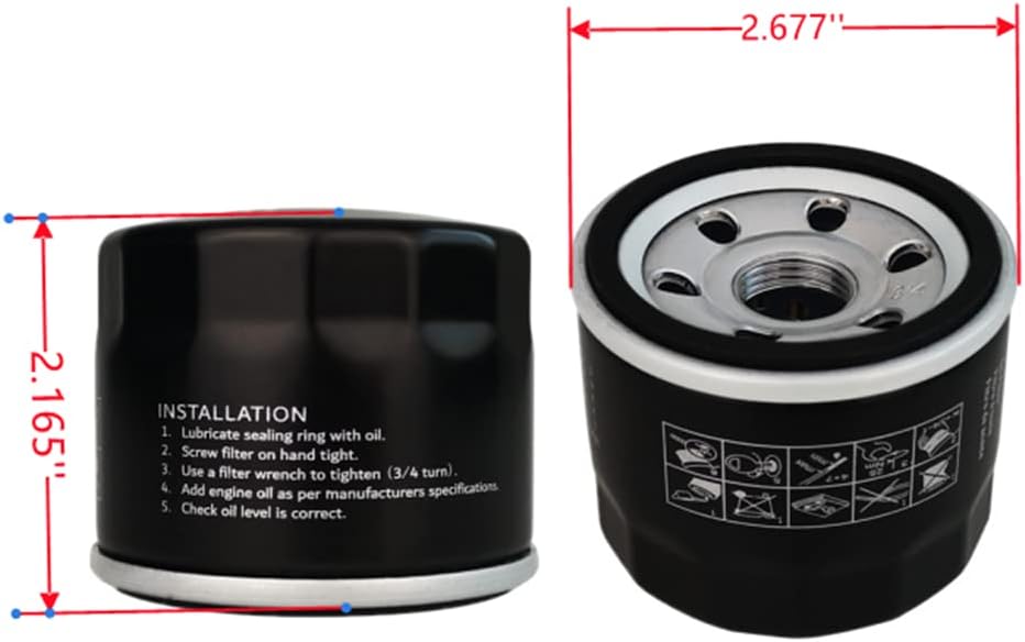 Filtro aceite motores MTD Powermore set 3