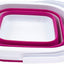 Cubo limpieza rectangular 5L plegable camping playa hogar blanco