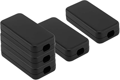 Caja conexiones eléctrica plástico ABS negra 1.6x0.8x0.4pulg