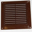 Rejilla ventilación plástico marrón 5.906x5.906pulg