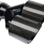 Punta escape fibra carbono dual 3