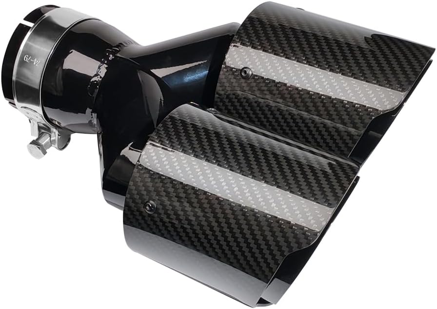 Punta escape fibra carbono dual 3