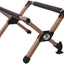 Soporte enfriador plegable aluminio madera nogal ajustable