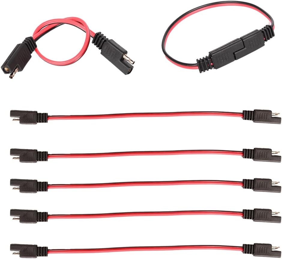 Arnés cables 2pines 16A SAE 13" 5 Pzas