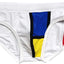 Bañador talle bajo hombre bloque color Mondrian