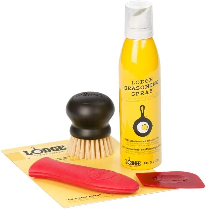 Kit cuidado hierro fundido sazonado 6oz