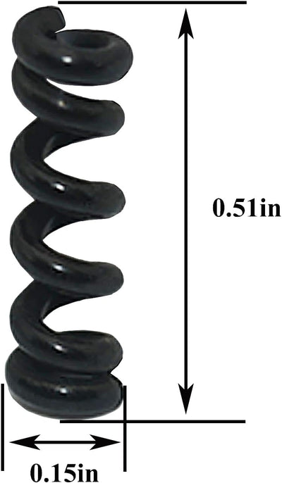 Set 18 muelles trémolo fijo para guitarra eléctrica negro