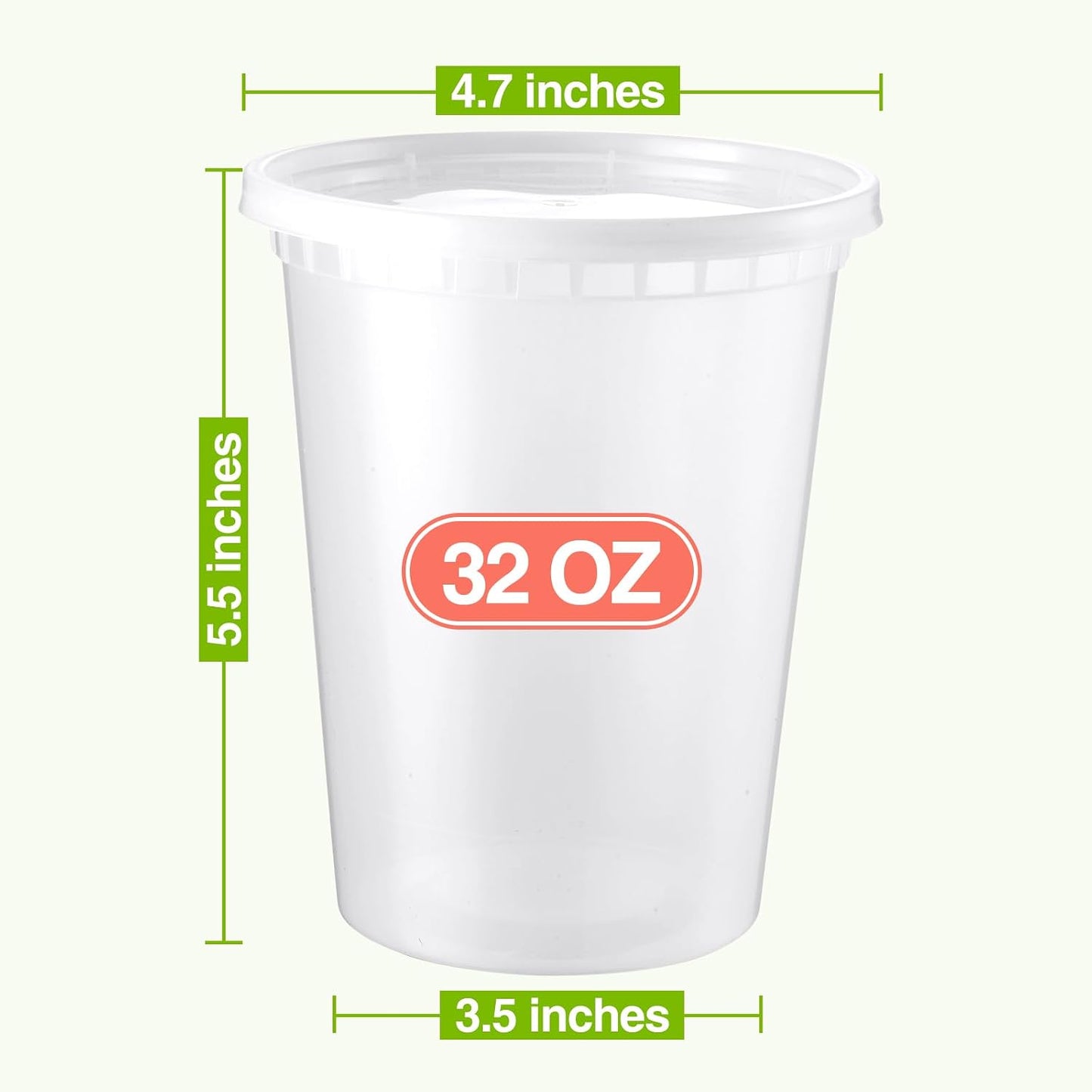 Set 30 Recipientes Deli 32oz con Tapas