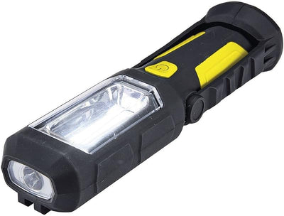 Linterna LED 15h batería con base magnética 2uds 3 pilas AA
