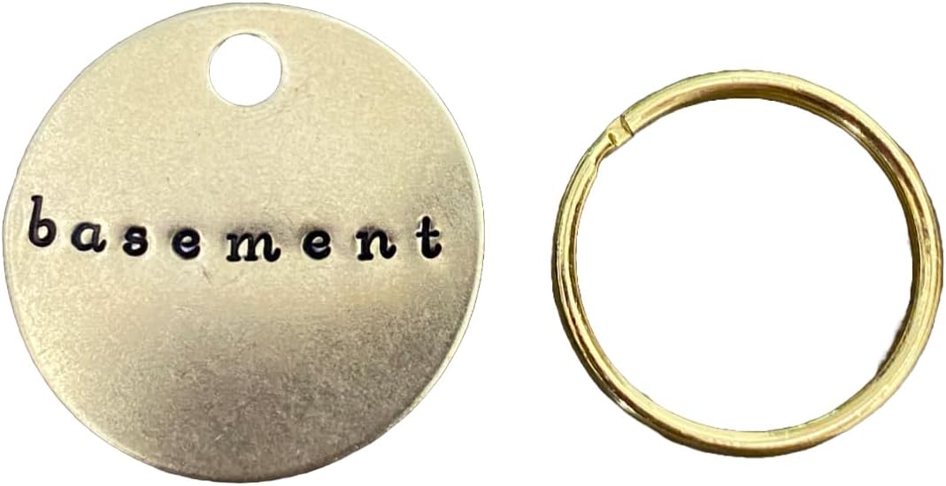 Etiqueta llave metal latón grabado a mano