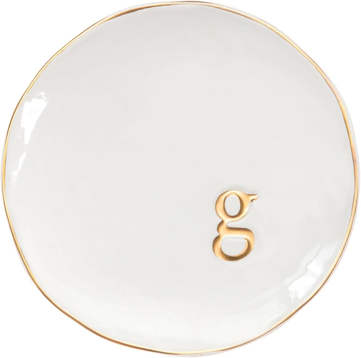 Bandeja cerámica para joyas anillos aretes 4.75"