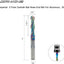 Fresa carburo 3/8" 2 flautas DLC para aluminio y plástico
