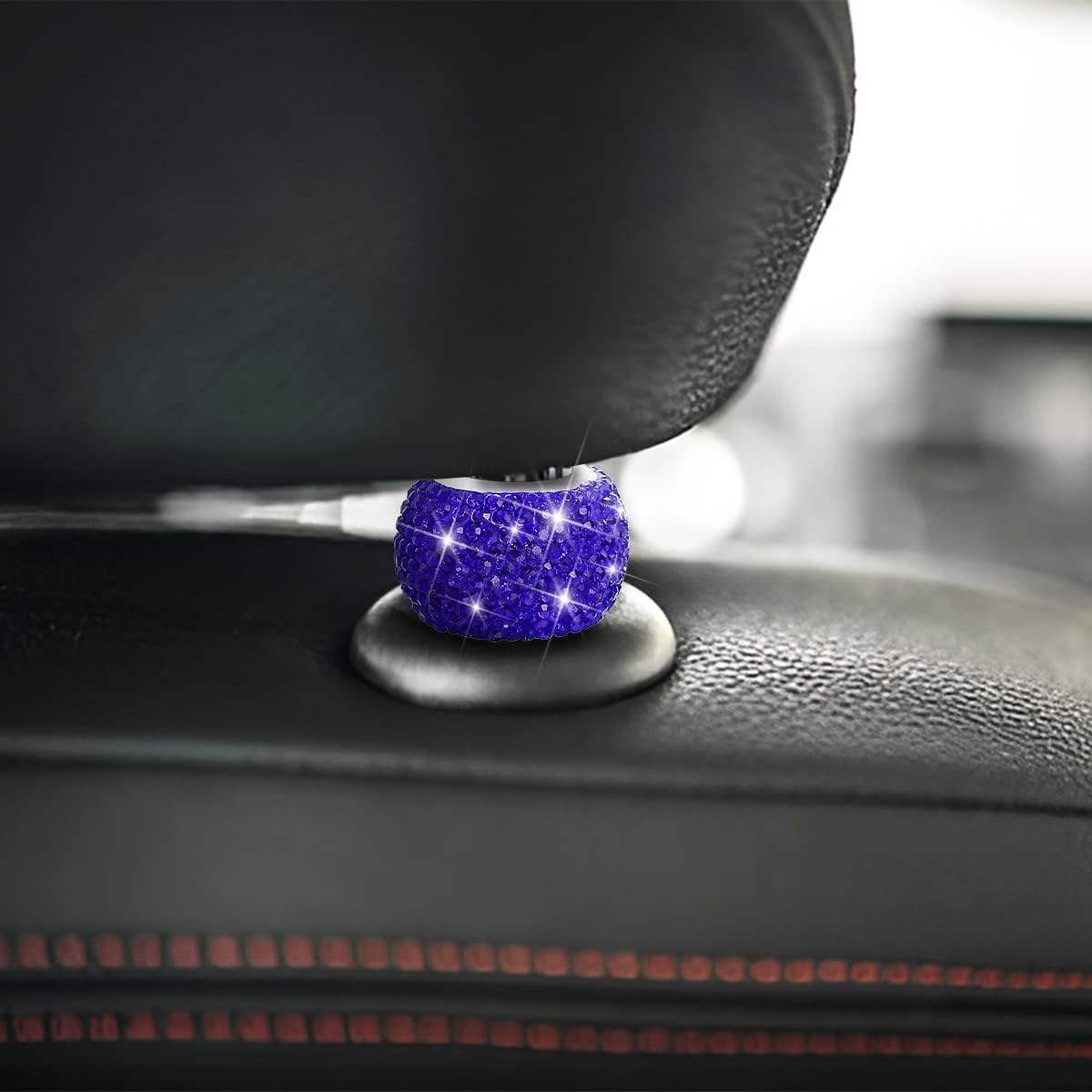 4 Collares Reposacabezas Auto Brillantes con Diamantes