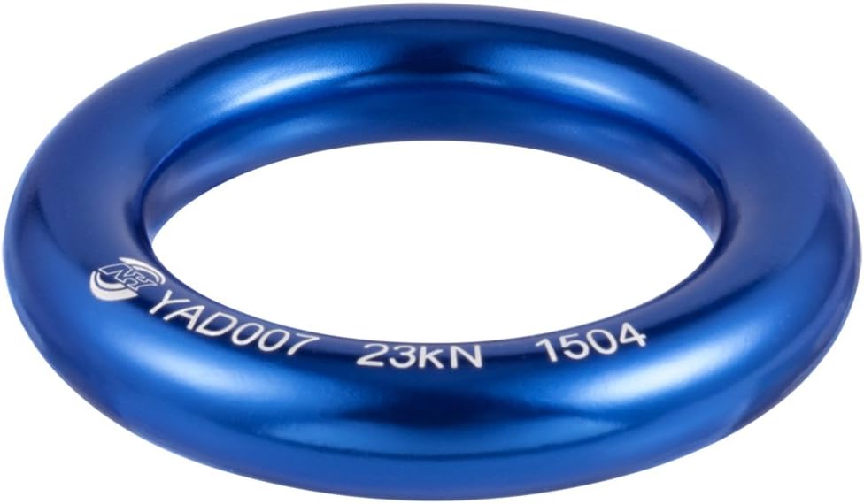 Anillo rappel aluminio 23kn para escalada y hamaca