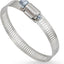 Abrazaderas manguera acero inox 2-1/4 a 4-1/2 pulg