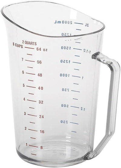 Vaso medición transparente 2qt