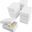 Cajas regalo cartón blanco para joyas 10uds 3.08x2.3x1.1"