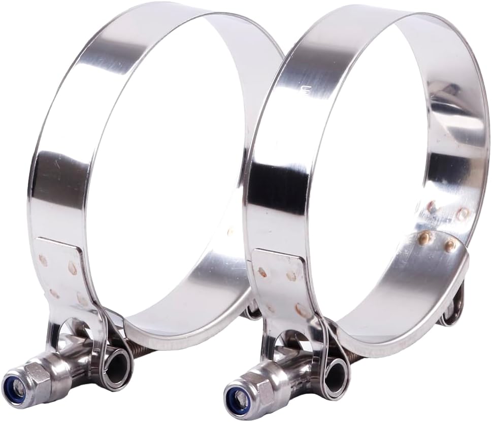 2 Abrazaderas Manguera Acero Inox 3.5" 3.6-4"