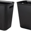 Cubo basura plástico 3.5gal paquete 2 negro
