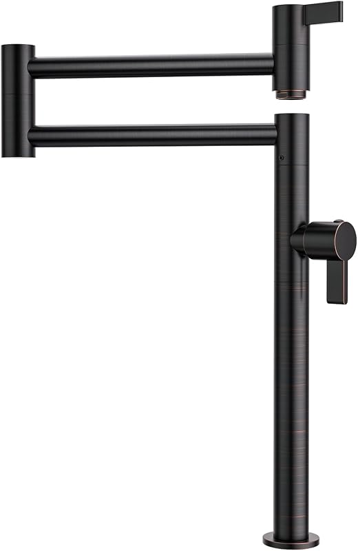 Grifo plegable cocina bronce aceitado brazo doble