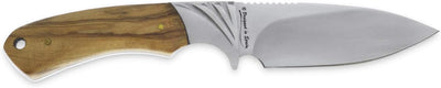 Cuchillo caza deportiva 4.2" con funda cuero camping pesca
