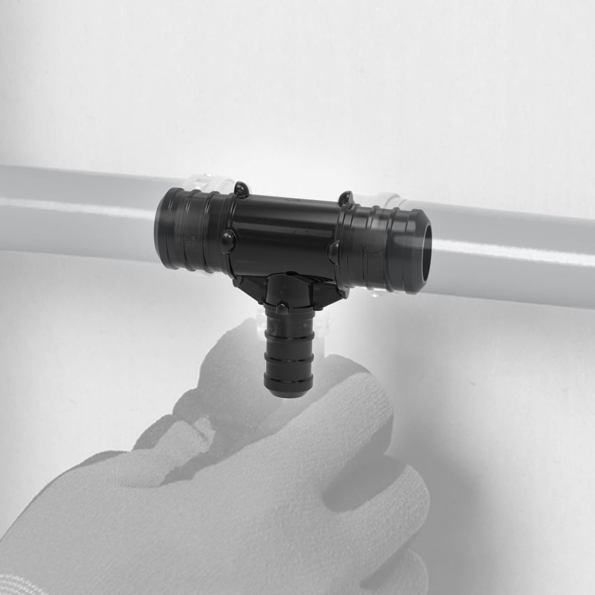 Reductor Tee PEX Crimpado 3/4x3/4x1/2 pulg