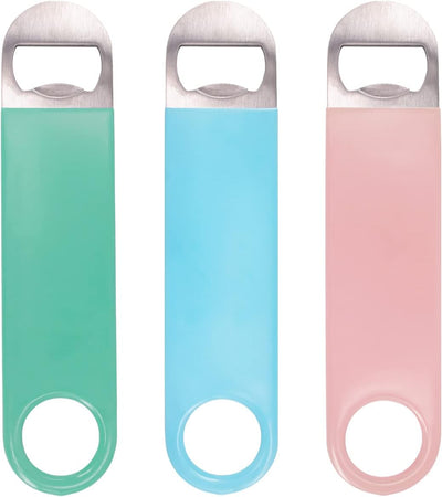 3 Pzas Abridor Botellas Acero Inox 7pulg