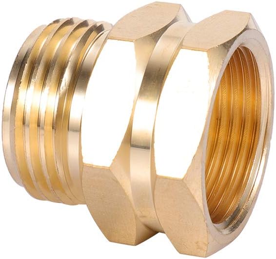 Conector tubo manguera latón 3/4npt a 3/4ght 2 pzas