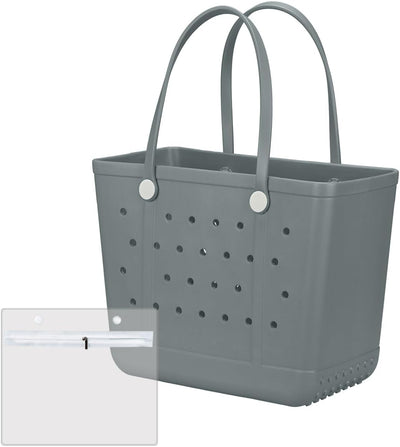 Bolsa playa extra grande de goma lavable para viaje y