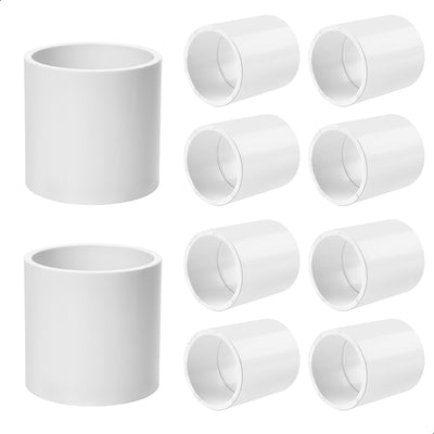 10 Adaptadores PVC SCH40 1pulg Slip x Slip para Plomería