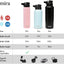 Botella agua acero inox aislante 24h frío 12h calor sin BPA